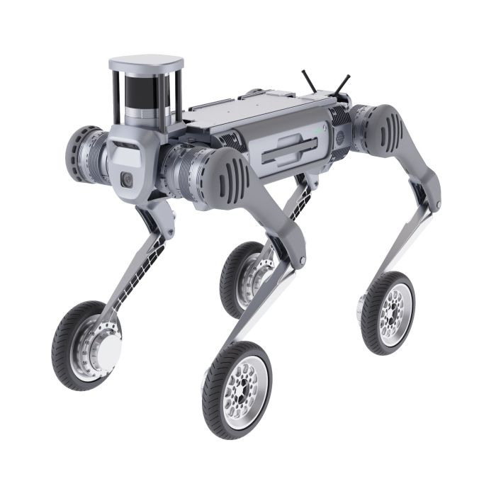 Unitree B2-W Industry Grade Quadruped Robot Dog with Wheels Basic B2-W Kit with Battery, Navigation Kit