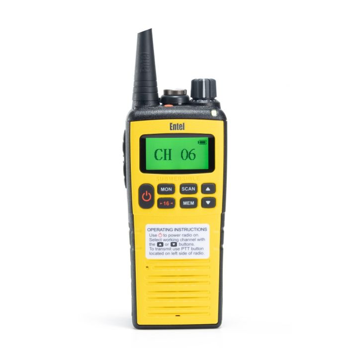 Entel HT649-P2 Marine Non-IS VHF-UHF And GMDSS 156 - 163.275Mhz MED GMDSS Package 2 (HT649/P2)