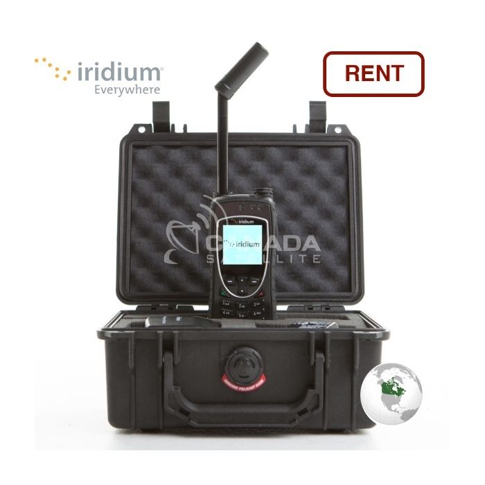 Iridium 9575 Extreme Satellite Phone Rental w/ GPS - Canada + Alaska - w/ FREE Airtime Minutes