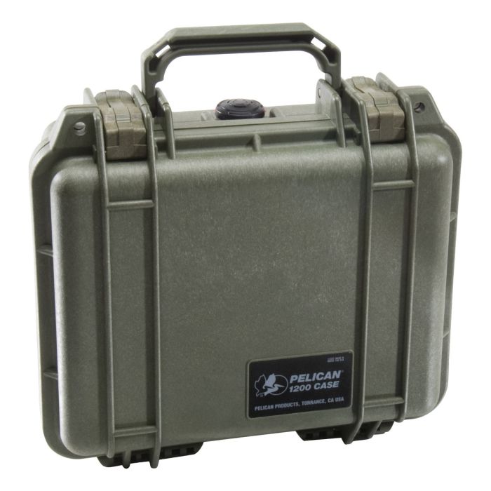Pelican 1200 Case w/ Pick 'n' Pluck Foam (OD Green)
