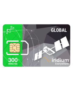 Iridium Satellite Phone Global Prepaid SIM Card - 300 Minutes (Valid 12 Months) - *Unique - Please Read Description*