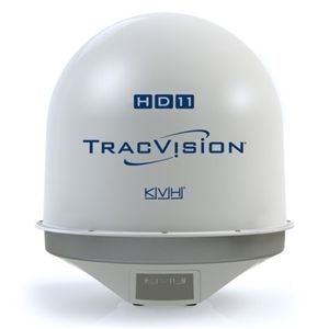 KVH TracVision HD11 Marine Satellite TV System w/ IP Antenna Control Unit, Universal World Ka / Ku Band Linear / Circular Quad Output LNB (01-0343-01)
