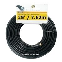 RG6 Cable w/ PPC EX6 Compression Connectors, UL Approved (50' / 15.2m)