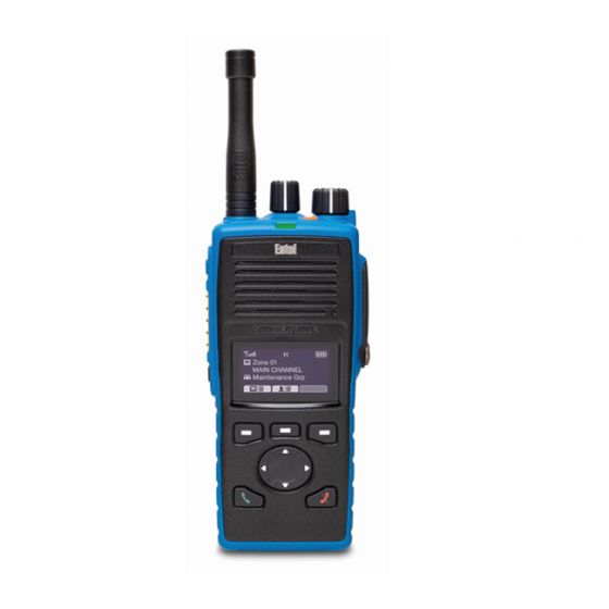Entel DT985M, ATEX IIC radio, intrinsically safe radio, UHF radio, digital radio, two-way radio, marine radio, industrial radio, hazardous environment radio, IP68 radio, submersible radio, durable radio, professional radio, Entel DTEx, critical communicat