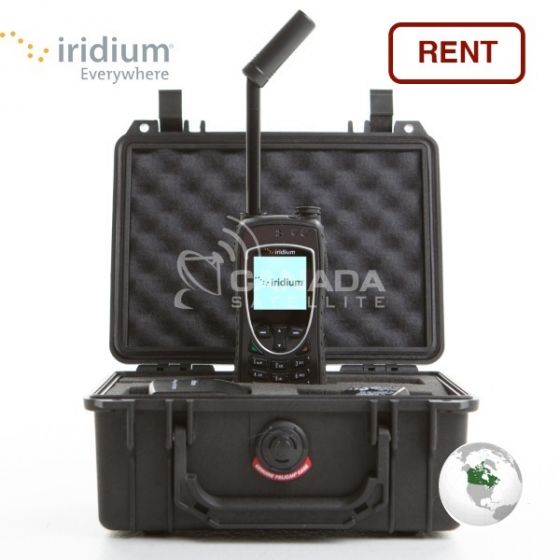 Iridium 9575 Extreme Satellite Phone Rental w/ GPS - Canada + Alaska - w/ FREE Airtime Minutes