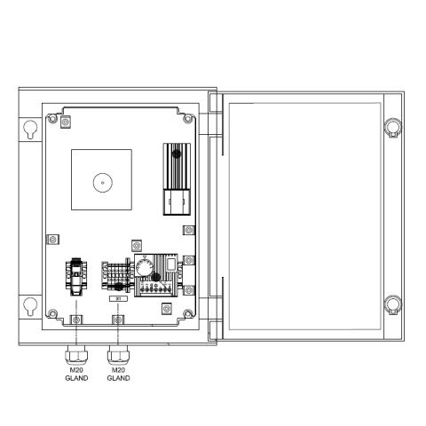 ZENITEL IP DECT Base Station 1G9 In Cabinet -W-Heater & Thermostat (2211000627)