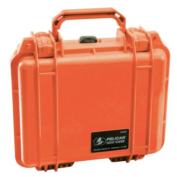 Pelican 1200 Case w/ Pick 'n' Pluck Foam (Orange)
