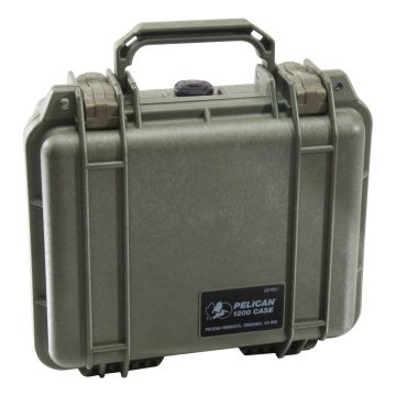 Pelican 1200 Case w/ Pick 'n' Pluck Foam (OD Green)
