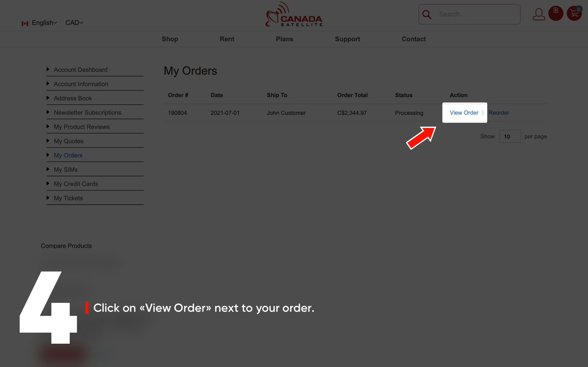 Invoice Download Instructions
